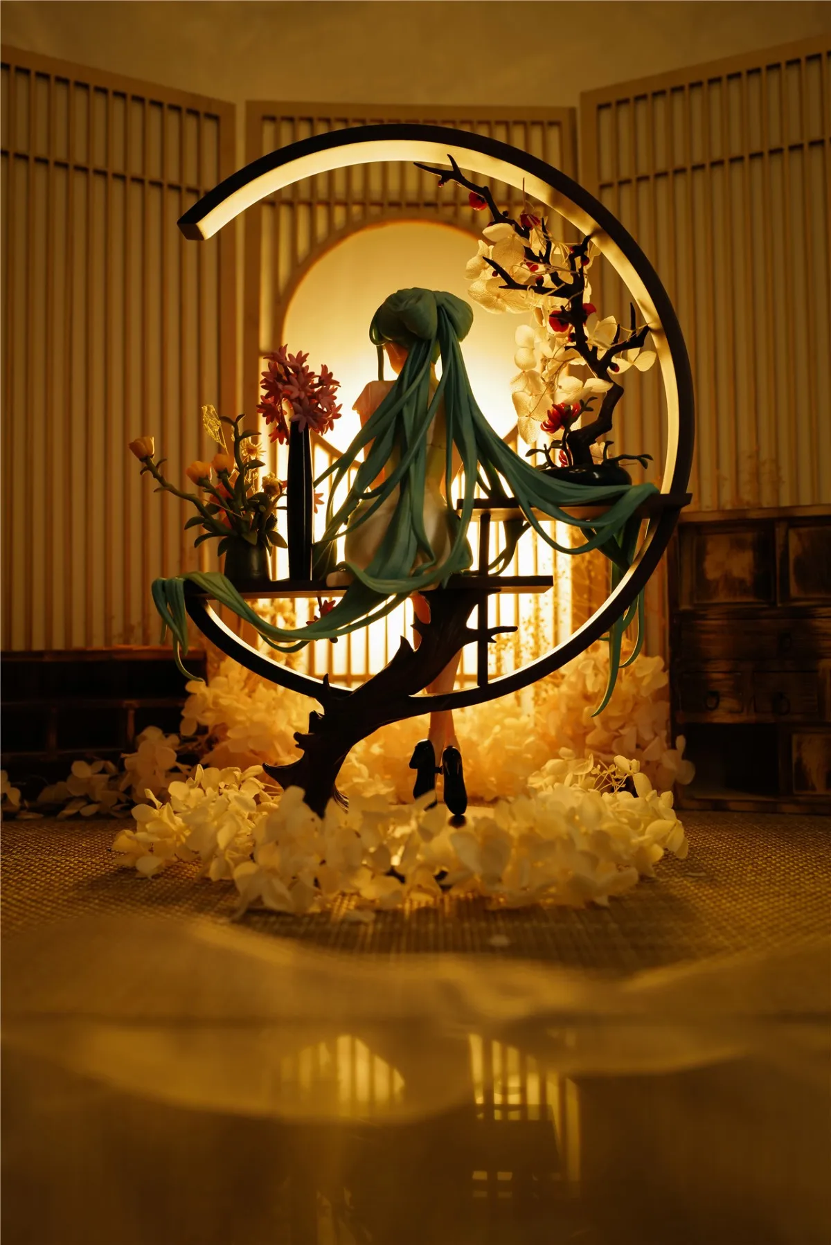 Pаспродажа Зеленая двойная Фигурка «конский хвост», 25 см