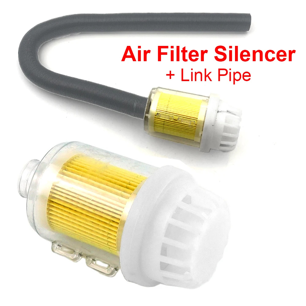 For Webasto Dometic Eberspacher Heaters Accessories 25mm Diesel Parking Heater Transparent Yellow Air Intake Filter Silencer