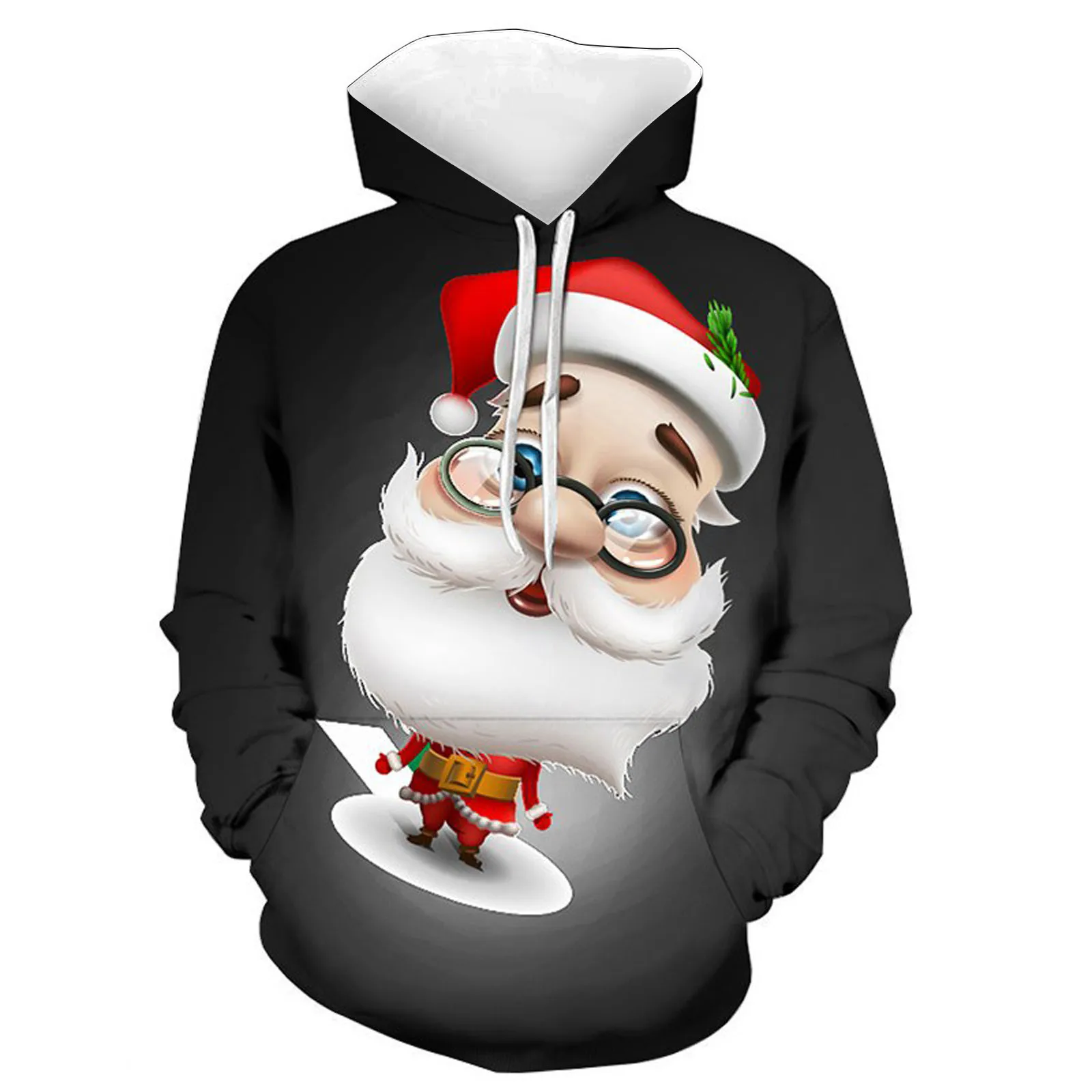 

Women's Hooded Pullover Christmas Long Sleeve Pocket Sweatshirt Snowman Print Memory Foam h Button up Short Sleeve Women