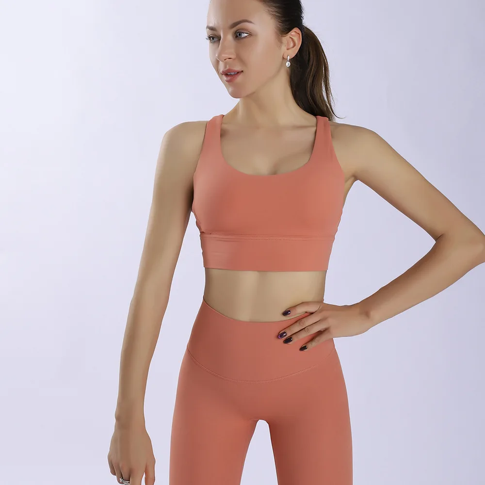 Quick Dry Women Gym Sport Bra Set Workout Push Up Set Yoga Suits Fitness Running Leggings Sportswear Seamless High Waist