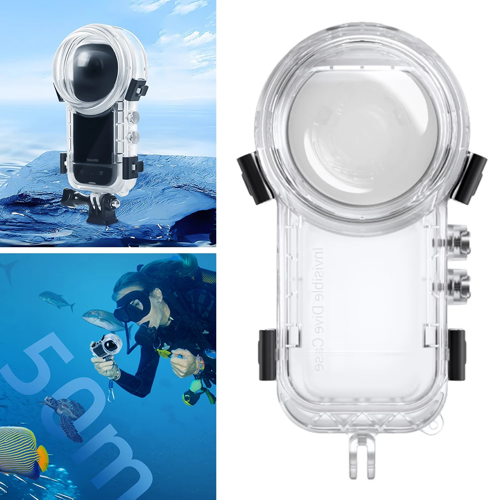 Водонепроницаемый корпус для экшн-камеры Insta360 X4, 50 м | AliExpress