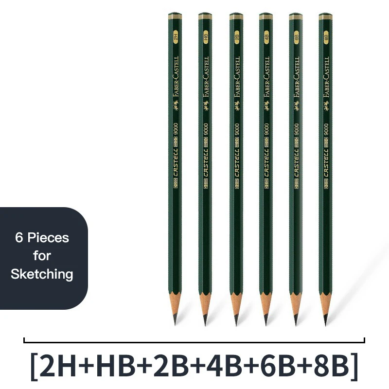 

Набор графитовых карандашей Faber-Castell 5/16 шт