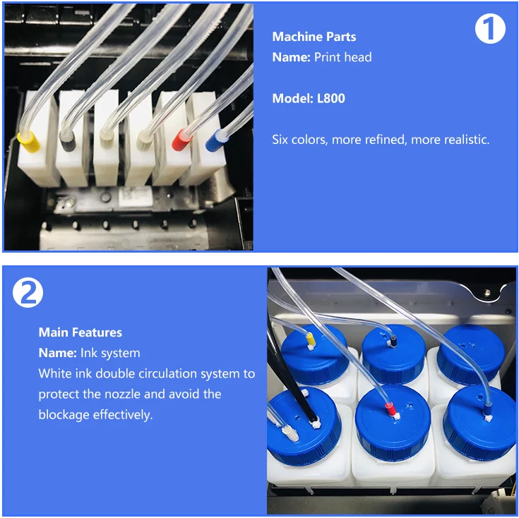 Автоматический УФ-принтер планшетный и бутылка УФ-Принтер Размер A4 печатная