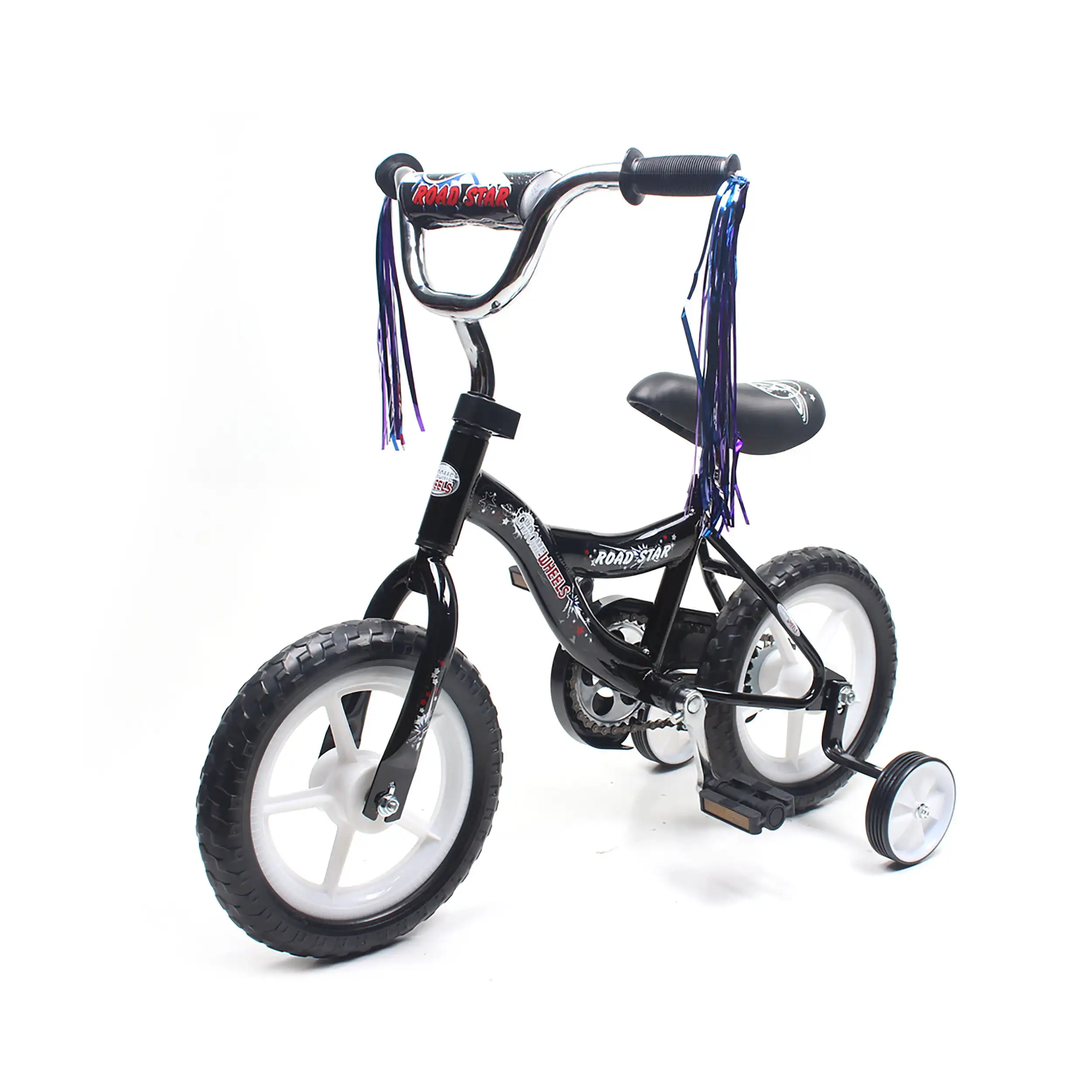 

WonderWheels Road Star 12" BMX Kids Bike EVA Wheels - Black