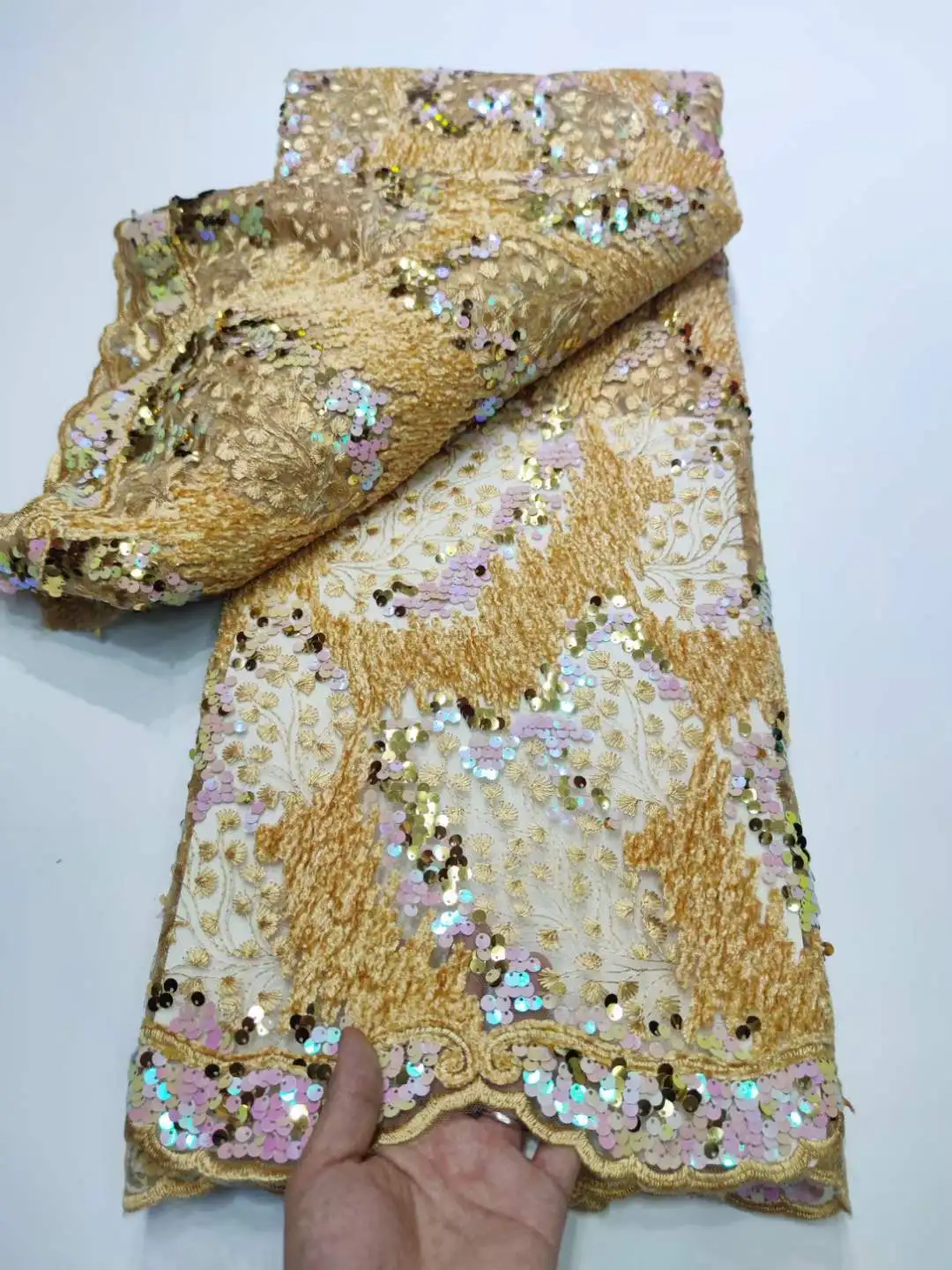 Африканская кружевная ткань 2022 новейшая Золотая индийская сари высокого