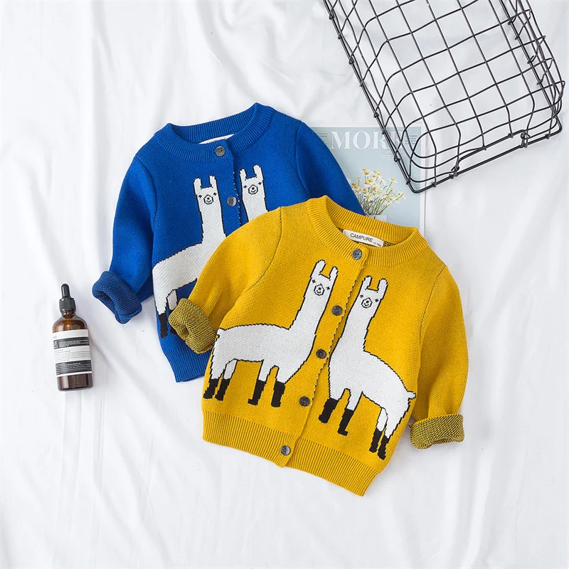 

SAILEROAD 2-7Years 2022 New Designs Baby Winter Clothes Alpaca Sweaters Hoodie Girls Autumn Kids Pullover Sweater Pullover