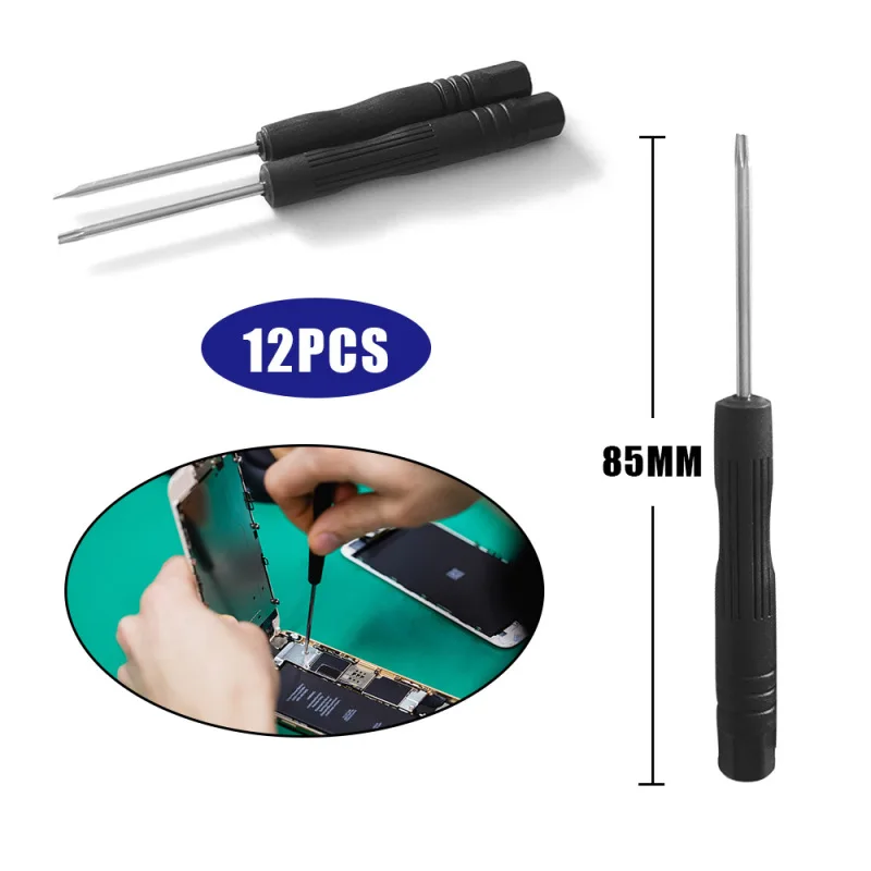 

Tone Set Kit Screwdriver Repair Accessory Watch 12 Mini Pcs Fashion Eyeglasses Jewelry Tools Wish | Silver