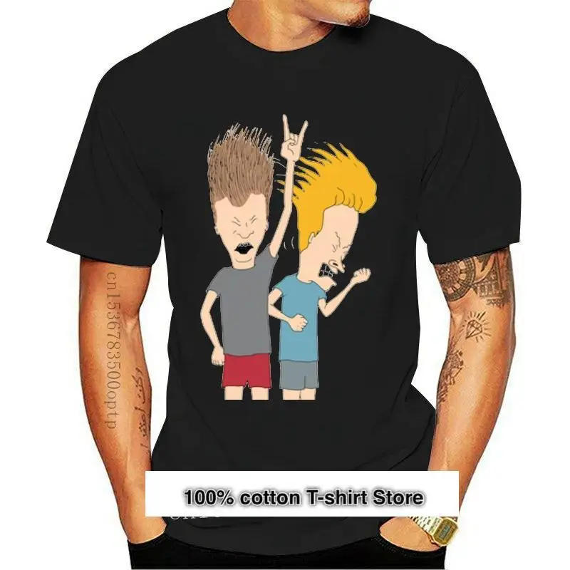 

Camiseta divertida para hombre y mujer, camisa de Beavis y Butthead Rock Forever-brezo, novedad