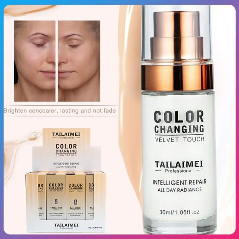 

Hydrating Makeup Coverage Base Cosmetics Primer Temperature Change Complexion Liquid Foundation Cream Concealer