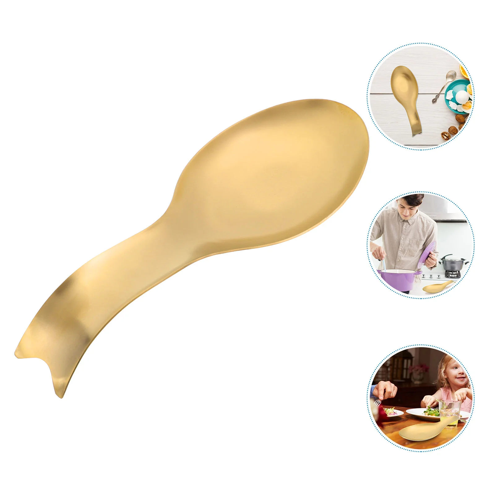 

Spoon Rest Holder Ladle Metal Kitchen Cooking Spatula Chopstick Rests Steel Coffee Pad Stove Dish Wooden Fork Tableware Resting