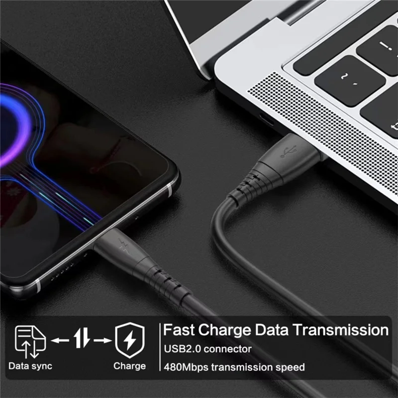 Фото Выдвижной пружинный 3A провод для быстрой зарядки USB C кабель для Huawei P40 Xiaomi Type C кабель Micro USB кабель для передачи данных для Samsung S6 S7 №3