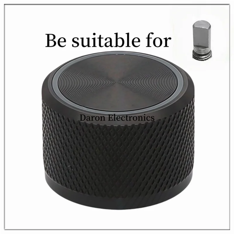 

Aluminum alloy light transmission knob 22*15 Potentiometer knob cap Audio equipment instrument rotation adjustment cap plum hole