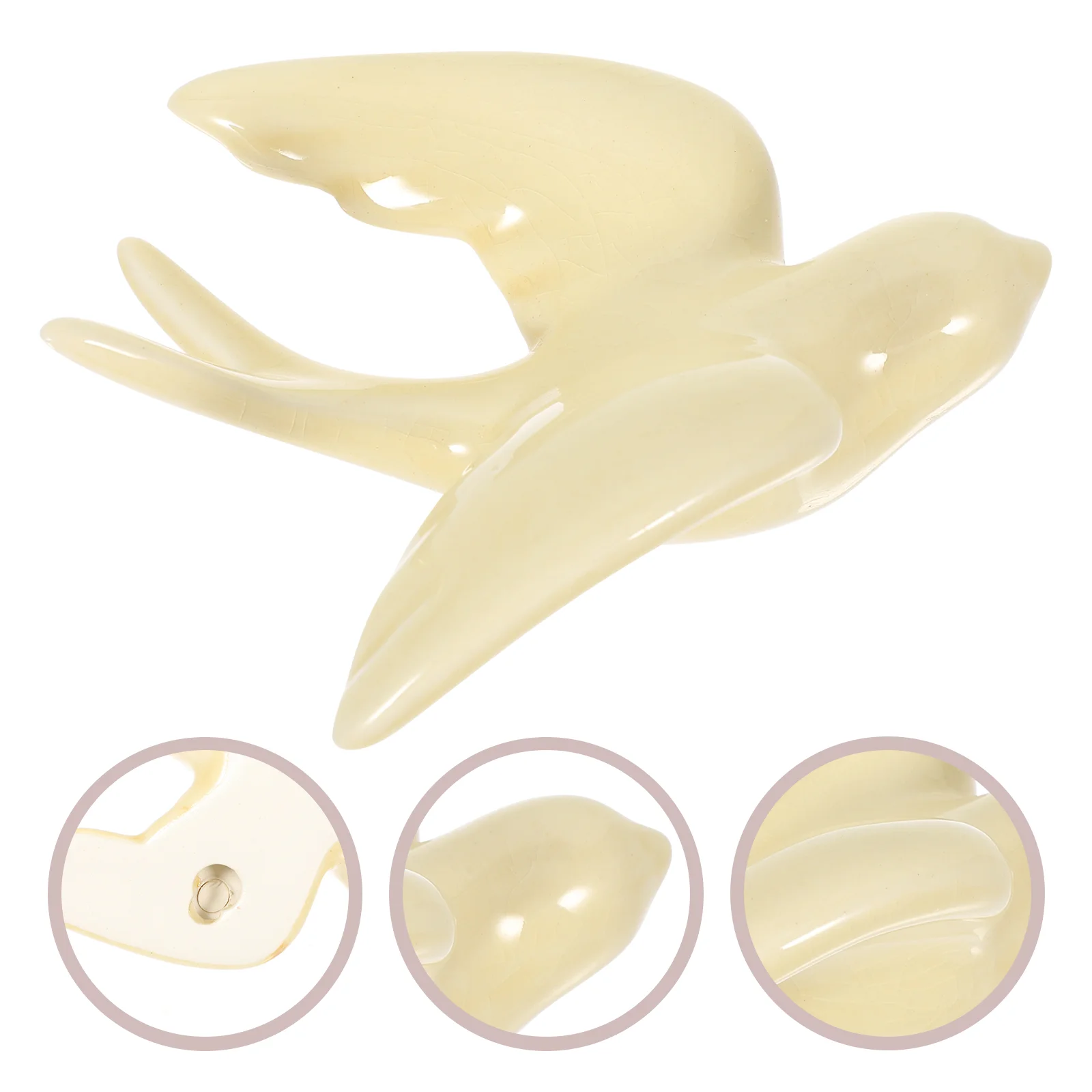 

Wall Bird Ceramic Decorsculpture Hanging Swallow 3D Figurine Dining Room Garden Ornament Birds Animal Decoration Swallows