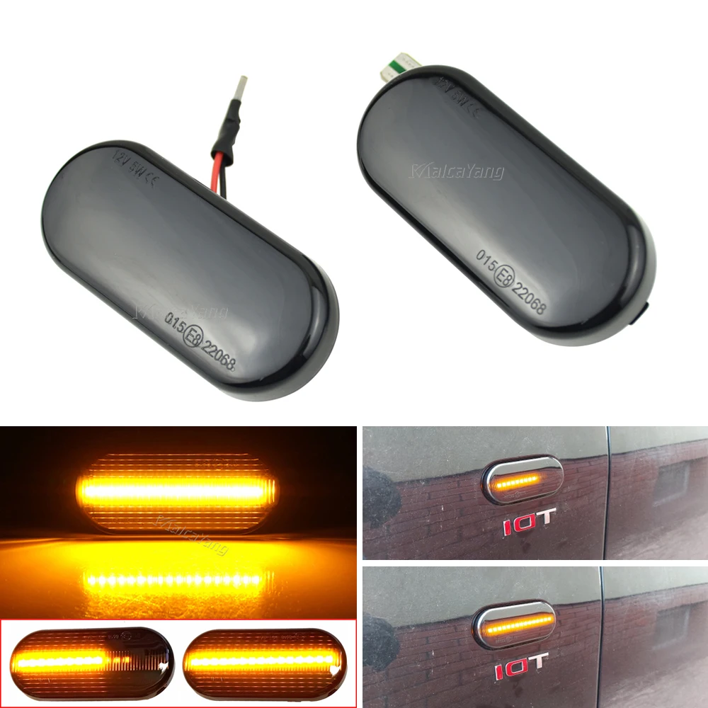

Dynamic Turn Signal Light LED Side Marker Fender Sequential Indicator For Skoda Octavia 1U Seat Ibiza 6L Cordoba Toledo 1M Leon