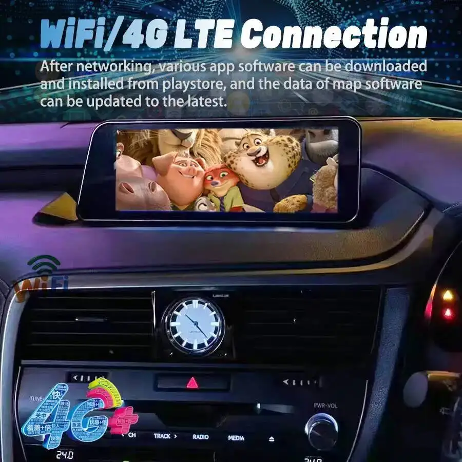 Мультимедийный GPS-плеер с Android, беспроводным CarPlay, навигацией и стереосистемой, 12.3-дюймовый автомобильный радиоприемник для Lexus RX RX330 RX350 2016-2019 (RHD) (art.: 3920d8a2bc1ec) - 3920d8a2bc1ec