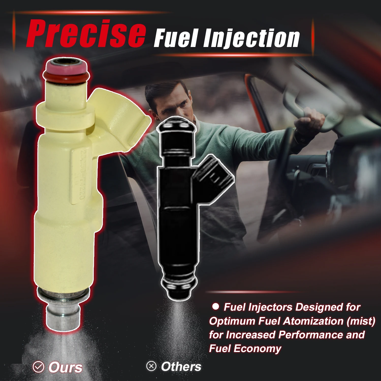 23250-74220 Топливные форсунки для Toyota Altezza Gita SXE10 AEAVF 3SGE SED 2.0L 1998 1999 2000 2001 2002 2003 2004 2005