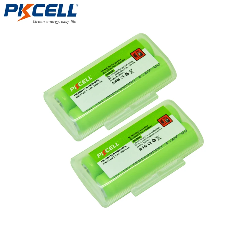 

2pcs/set*2 Cordless Phone Battery 4pcs NiMh AAA 1000mAh 1.2V for Panasonic HHR-4DPA HHR-65AAABU HHR-55AAABU PKCELL
