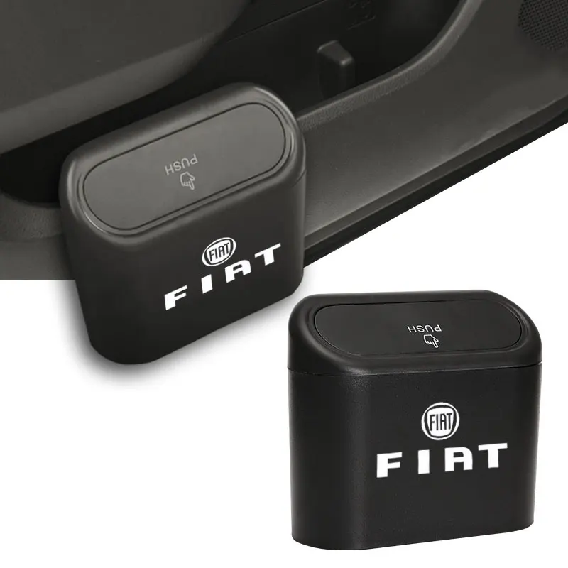 

New Car Trash Bin Hanging Vehicle ABS Garbage Case Storage Box for Fiat Panda Bravo Punto Croma 500 595 Tipo Car Accessories