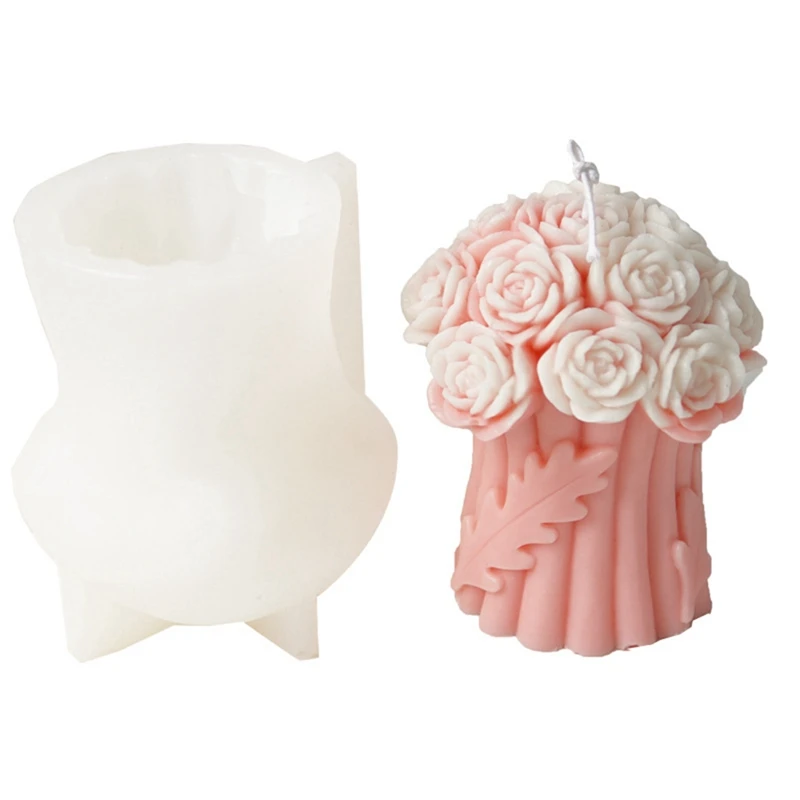 

1 PCS Bow Bouquet Cake Chocolate Silicone Mold Bouquet Resin Decoration Silicone