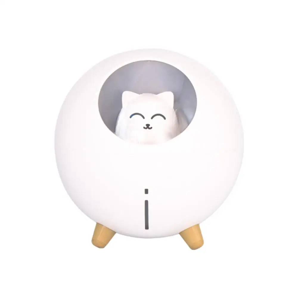 

With Led Lamp Pet Air Humidifier Usb Air Atomization Humidifier Usb Charging Portable Air Oil Diffuser Spray Humidifier Light