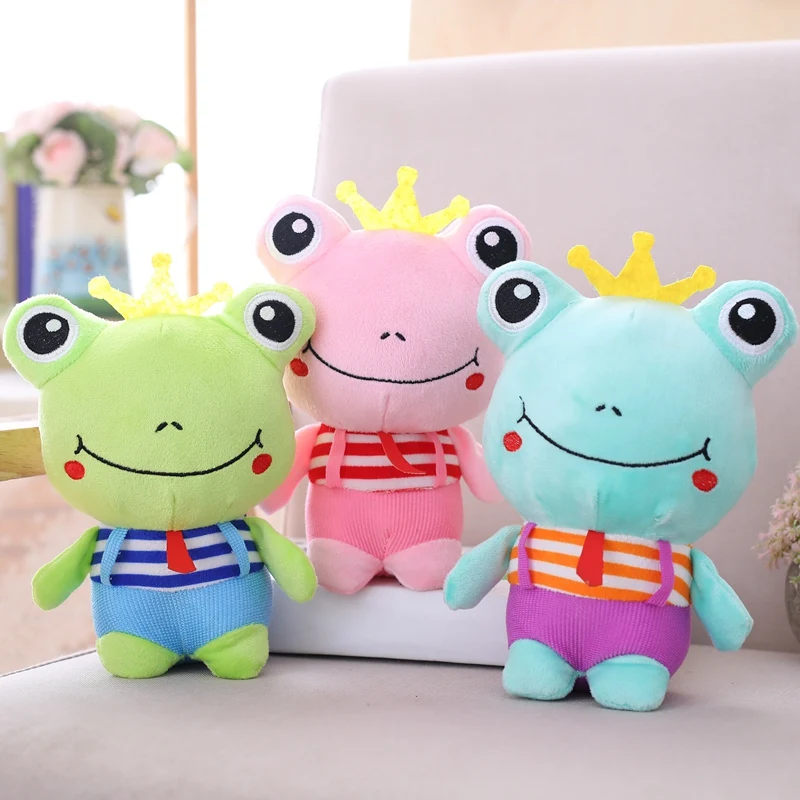 

20cm Cute Plush Big Eyes Frog Toy Stuffed Animals Soft Sweater Crossbody Bag Kids Toys Birthday Christmas Gift for Girls Boys