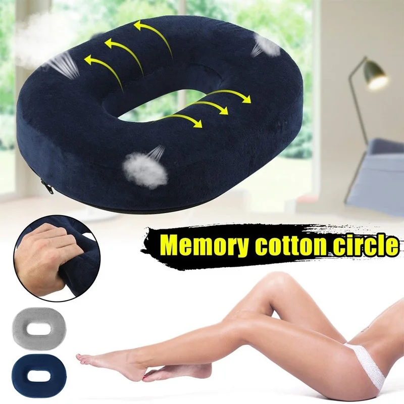 

Memory Foam Donut Ring Cushion Comfort Car Seat Pad Coccyx Pain Relief Pillow Home Office Anti Hemorrhoid Non-Slip Orthopedic