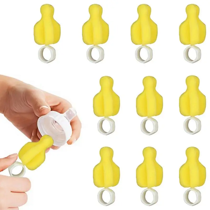 

Sponge Nipple Brush 10Pcs Baby Milk Bottle Washing Tools Pacifier Brush Nipple Cleaner Straw Cleaning Brush Water Bottle Brush