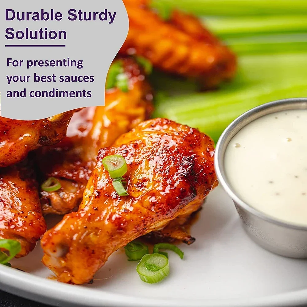 1 шт. небольшие чашки для соуса чашка из нержавеющей стали Ramekin индивидуальные