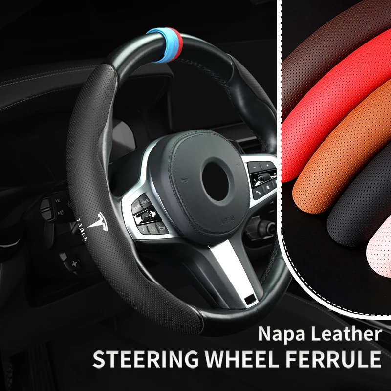 Нескользящий чехол на руль автомобиля кожаные автомобильные аксессуары Napa для