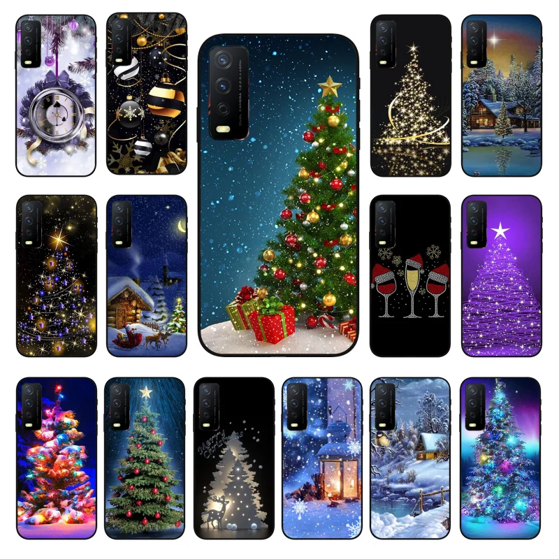 

Christmas Tree New Year Phone Case For VIVO Y31 Y21 Y70 Y21S Y20 Y72 1907 Y12 Y11S Y53S Y33S Y55 Y76 Y51 Y15S Y01