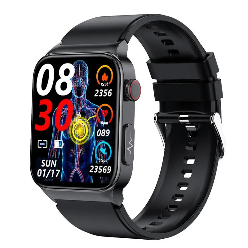 

E500 Blood Glucose Smart Watch ECG Monitoring Blood Pressure Body Temperature BT Smartwatch Men Waterproof Fitness Tracker