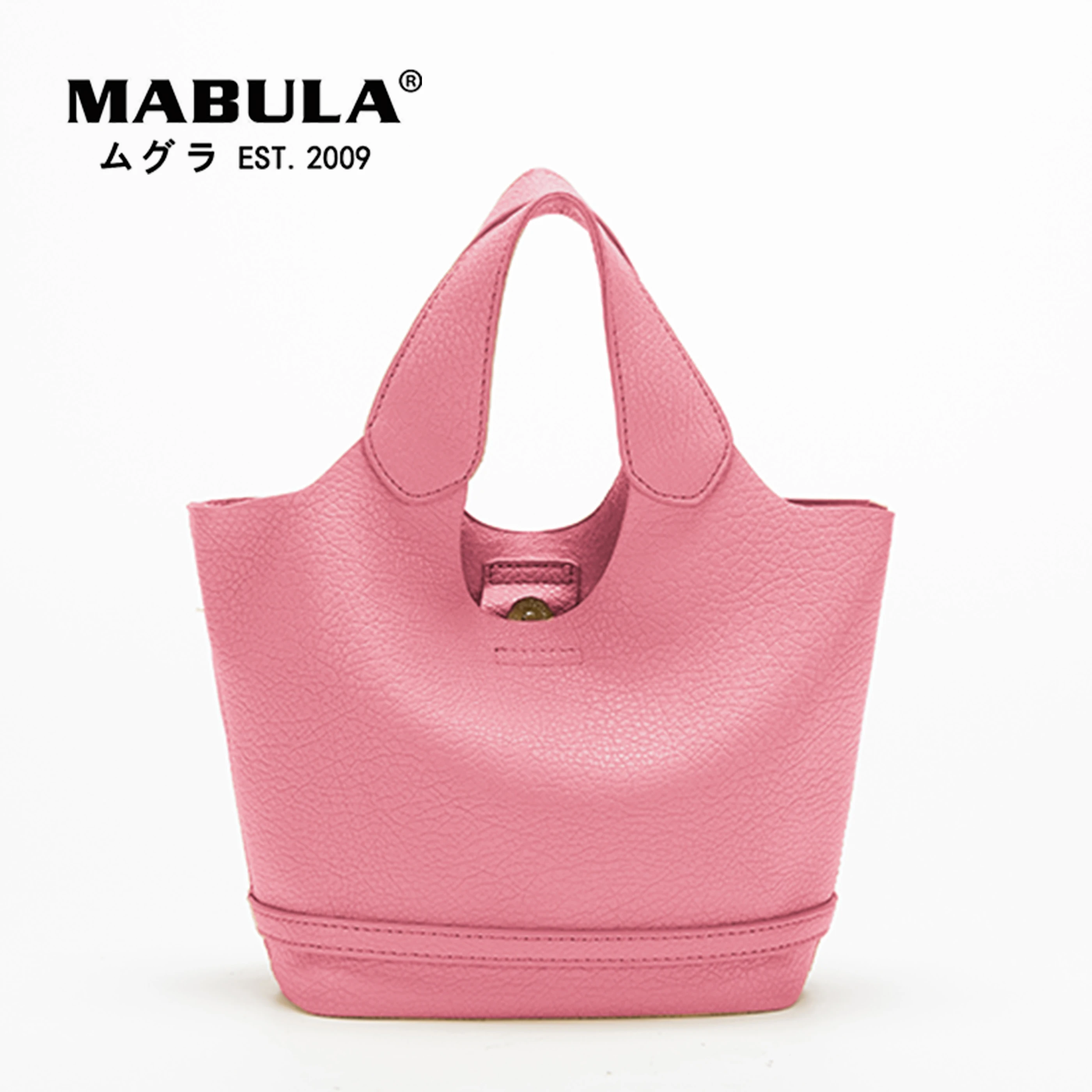 

MABULA Fashion Women Handbag Set Faux Leather Tote Bucket Hasp Crossbody Bag with Removable Strap Small Shoulder Hobo Purse 2 pc
