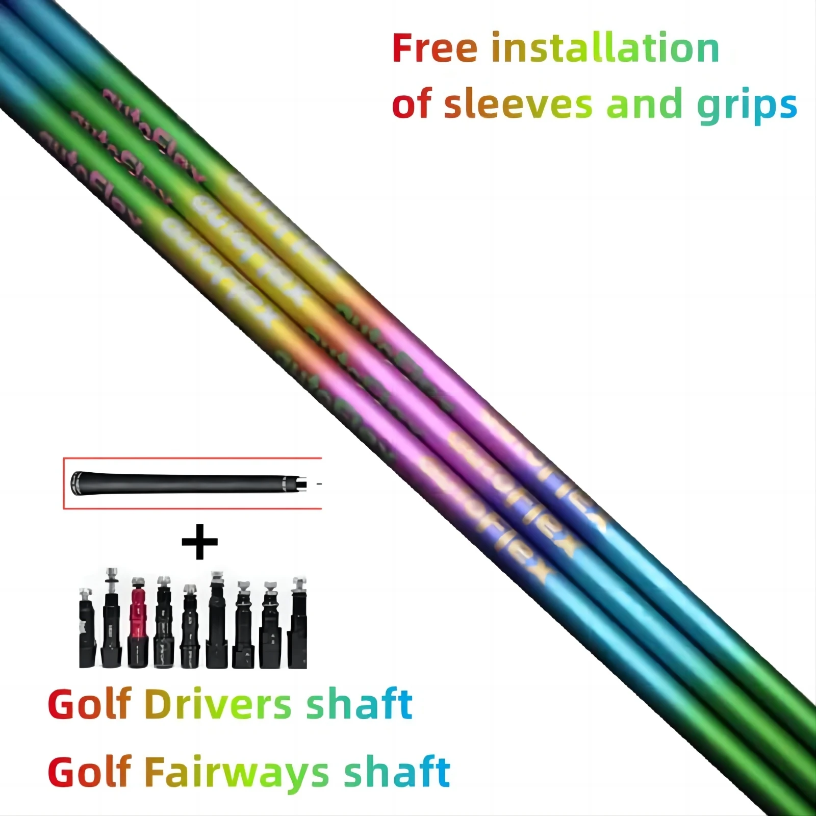 New Golf Drive Shaft Color Autoflex SF505x/SF505/SF505xx Flexible Graphite Wood Shaft Assembly Sleeve and Handle