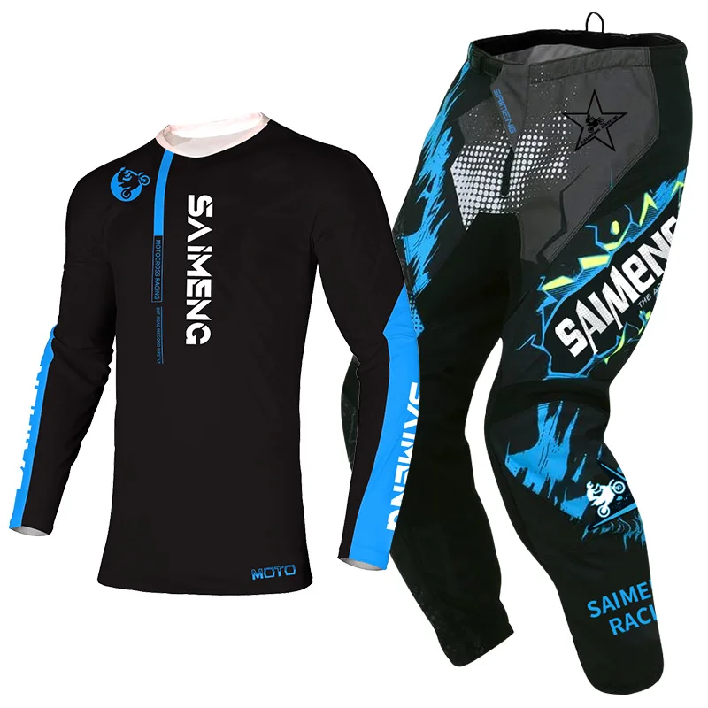 Костюм для мотокросса из джерси и брюк мужчин женщин