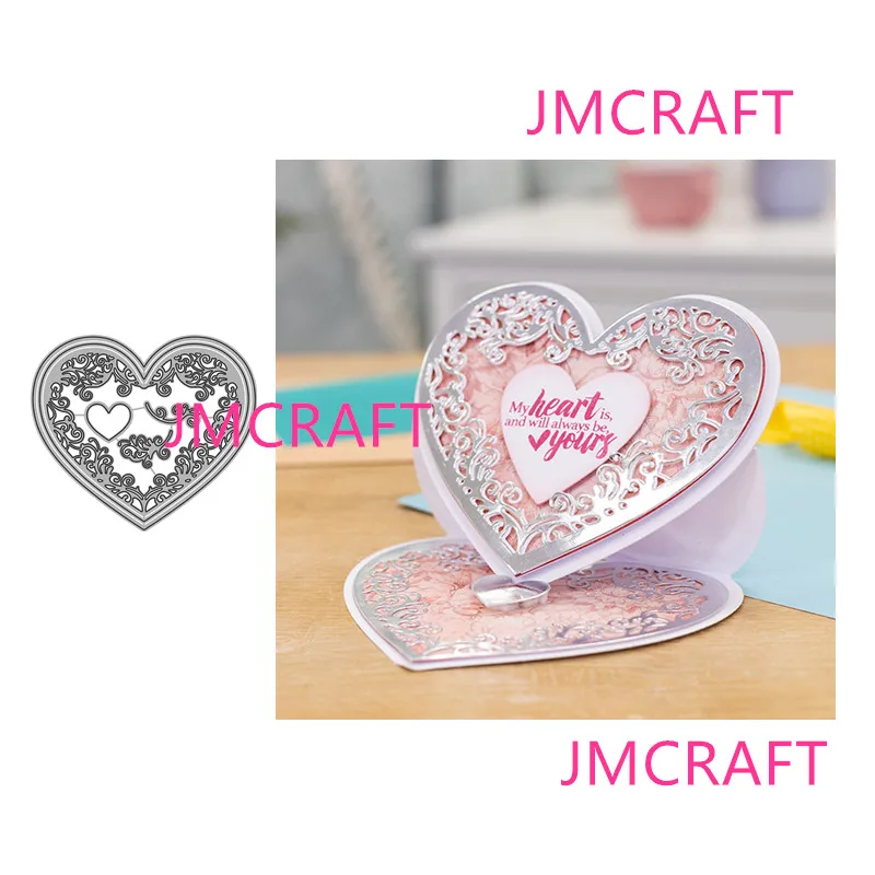 

JMCRAFT 2022 новинка Любовь Украшение для поздравительной открытки металлические Вырубные штампы Сделай Сам Скрапбукинг ручная работа бумажные...