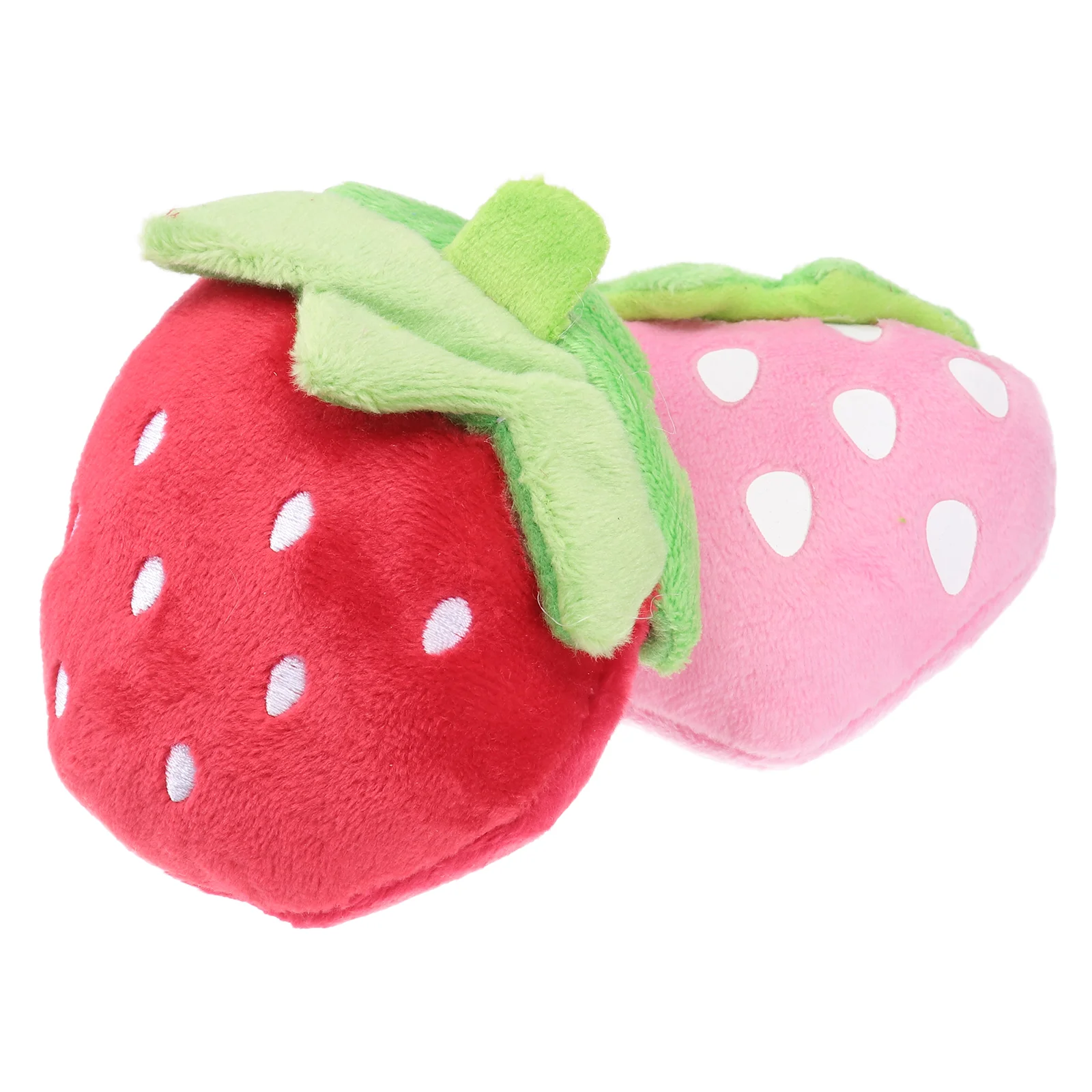 

2pcs Pet Plush Puppies Small Dog Strawberry Stuffed Plush Pet Stuffed Plush