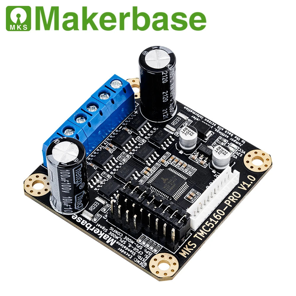 Драйвер шагового двигателя Makerbase MKS, драйвер высокого тока 6А, 8-60 В постоянного тока, режим SPI, запчасти для 3D-принтера Marlin Klipper