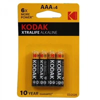 pilas kodak bateria original alcalina tipo aaa lr03 en blister 4x unidades