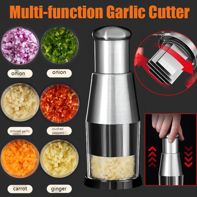 

Нож для чеснока из нержавеющей стали, многофункциональный нож для чеснока, овощей, ручной нож, кухонные принадлежности, дробилка для лука