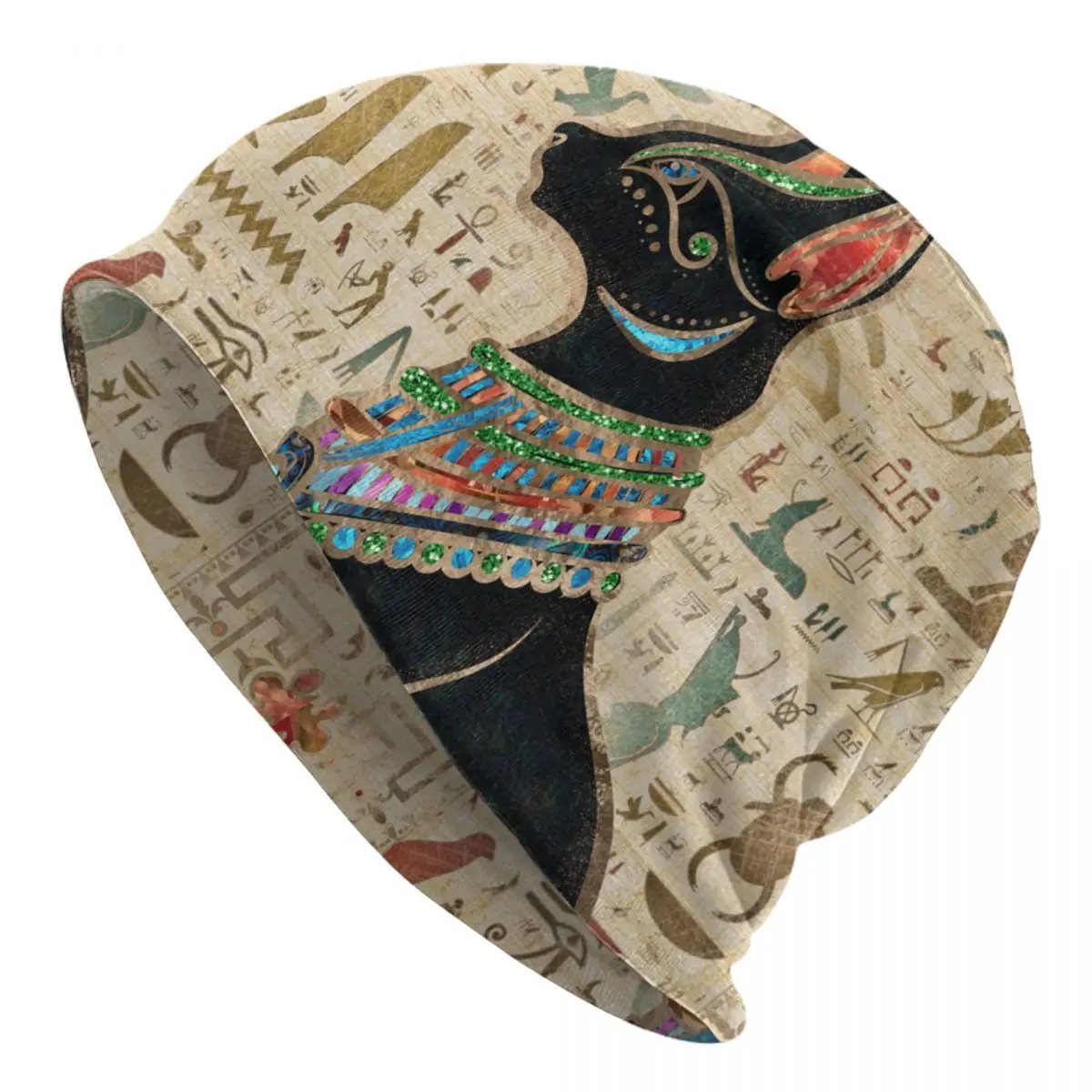 Шапка с египетским котом Bastet шапки вязаные в стиле хип-хоп египетский фараон