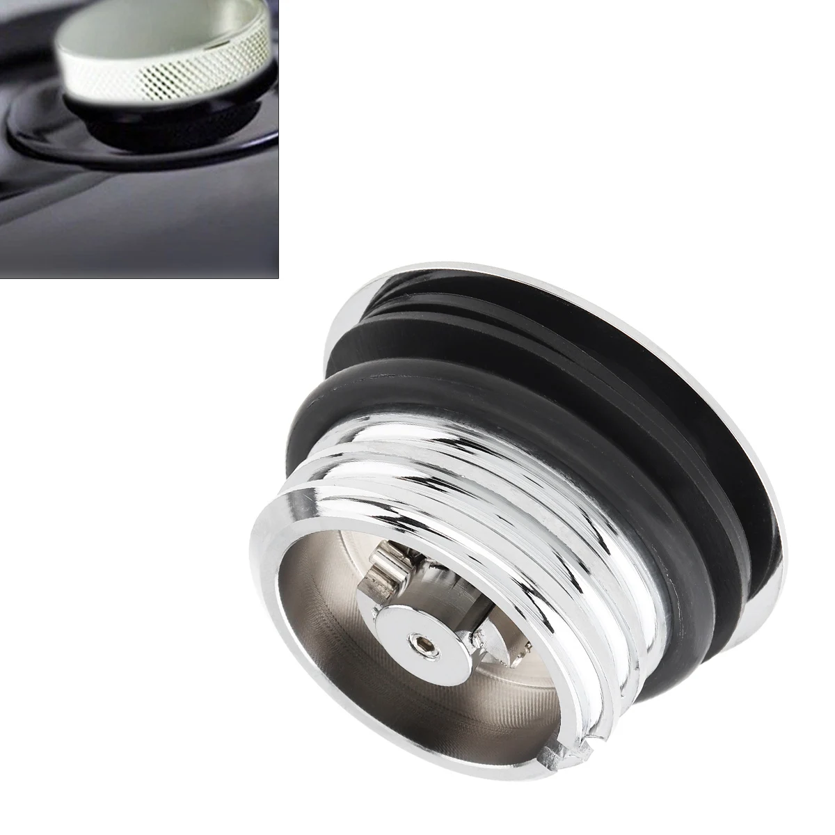

Aluminum Motorcycle Flush Pop Up Screw-In Gas Cap Mount Fuel Tank Oil Cap with O-ring for Davidson Sportster Super Glide
