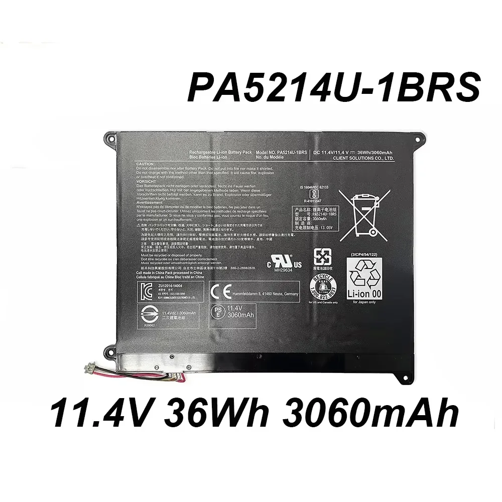 Фото PA5214U-1BRS PA5214U 11,4 В 36 Втч аккумулятор для ноутбука Toshiba Portege Z20T-C/B WT20-B-106 Z20T-C-11N Z20T-B-10E серии №1