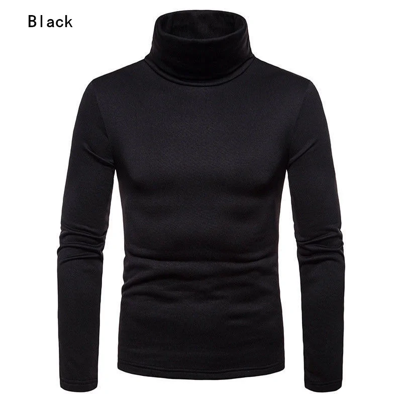 

UK Fasion Mens Roll Turtle Neck Pullover Knitted Jumper Tops Sweater