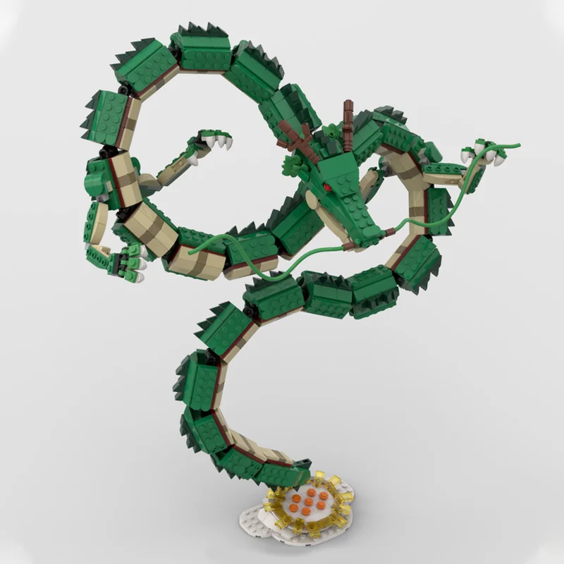 1782 шт. MOC Shenron Dragon строительные блоки 125 см креативная сборка кирпичи игрушки для