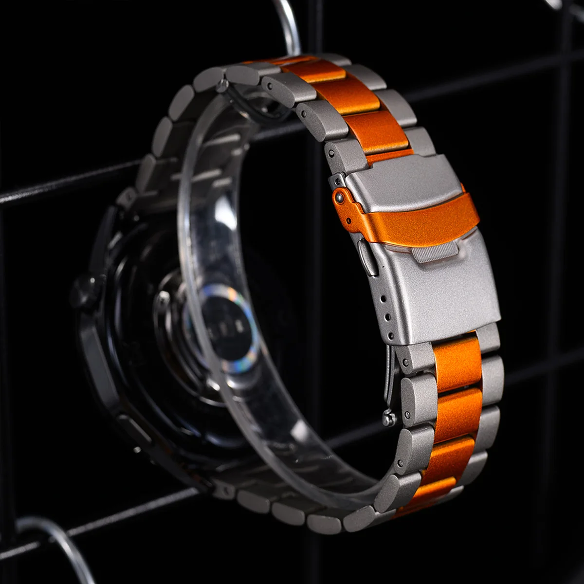 Фото Титановый ремешок для Google Watch Pixel 5 4 3 45 мм, роскошный мужской деловой браслет для Pixel 5 45 мм, сменный ремешок с безопасной застежкой. №5