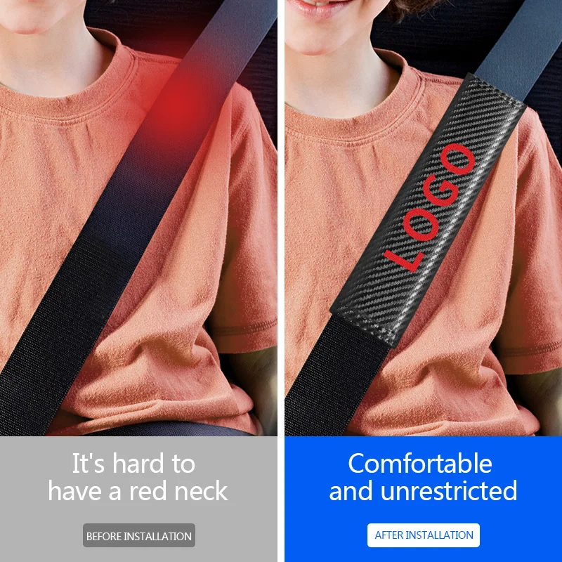 

1pcs Car Emblem Seat Belt Cover Protector Safety Shoulder Padding For BMW MINI Cooper One S R50 R53 R56 R60 F55 F56 Accessories