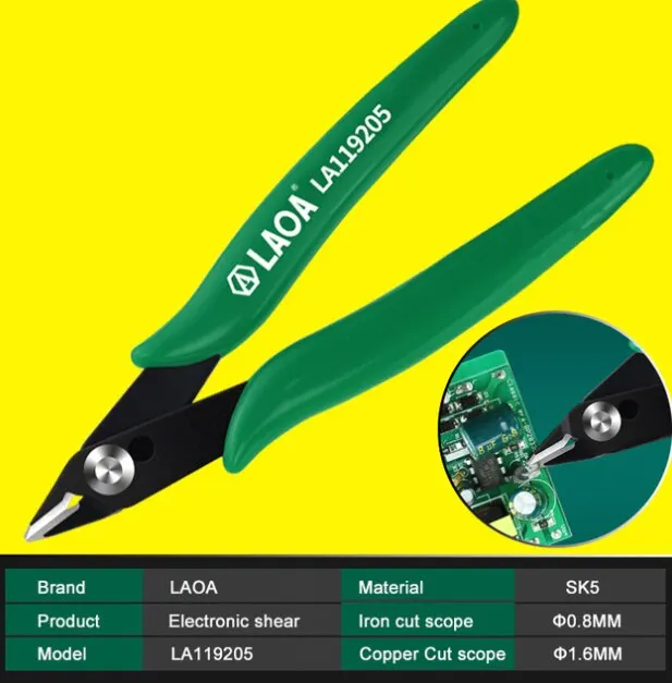 

Ножницы LAOA для электроники, многофункциональные щипцы с косым носом SK5, 5 дюймов