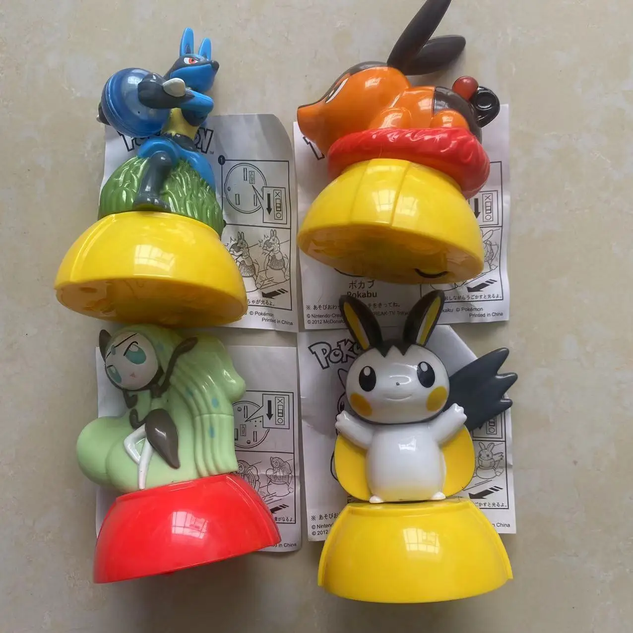 Фото McDonalds Pokemon Lucario Meloetta Gruikui экшн-фигурка модели игрушки №2