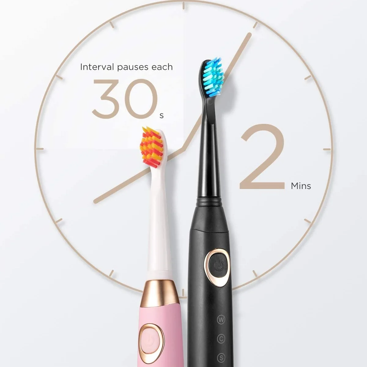 Fairywill-cepillo de dientes eléctrico para adulto modelo D8, cepillo de dientes eléctrico sónico recargable para pareja, automático, color blanco, Fw508