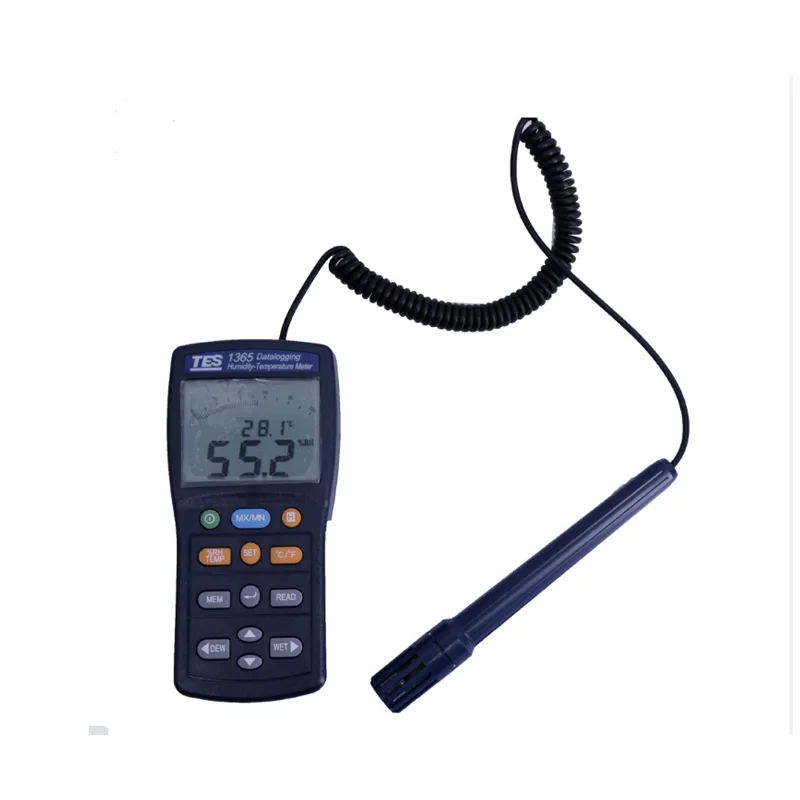 

TES-1365 Datalogging Temperature Humidity Meter Thermometer Hygrometer RS232